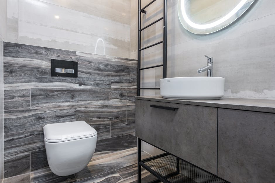 Modern bathroom renovation project