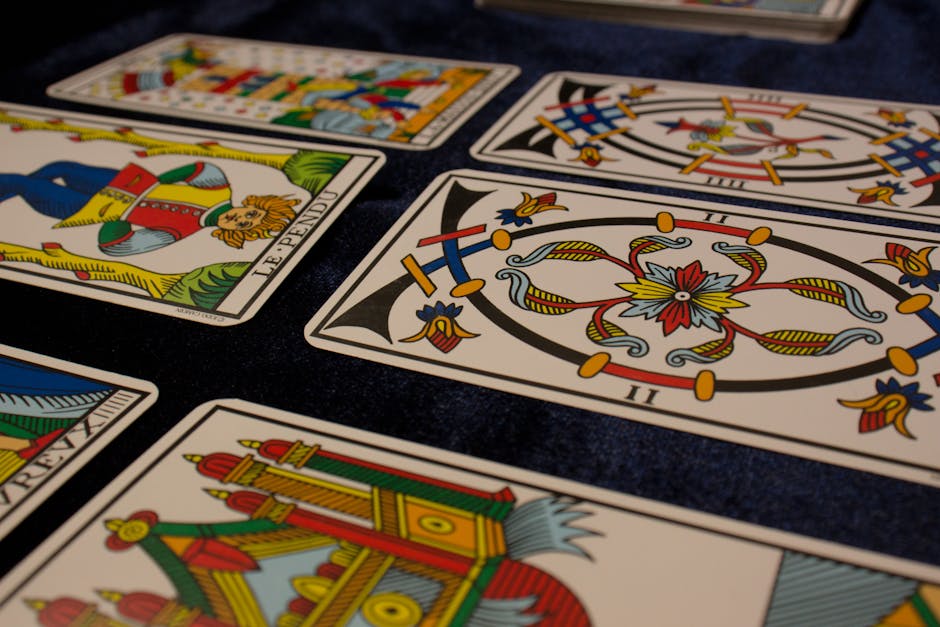 Tarot cards mystical reading